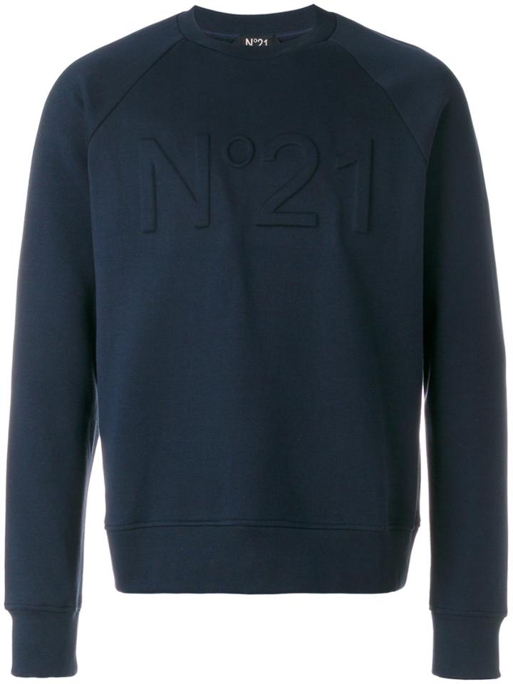 No21 Logo Embroiderd Sweatshirt - Blue