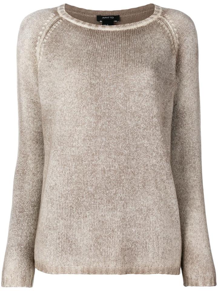 Avant Toi Relaxed-fit Jumper - Nude & Neutrals