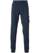 Stone Island Tapered Sweatpants, Men's, Size: Large, Blue, Cotton
