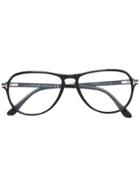Tom Ford Eyewear Aviator Glasses - Black