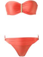 Lygia & Nanny Bandeau Bikini Set, Size: 46, Yellow/orange, Polyamide/spandex/elastane