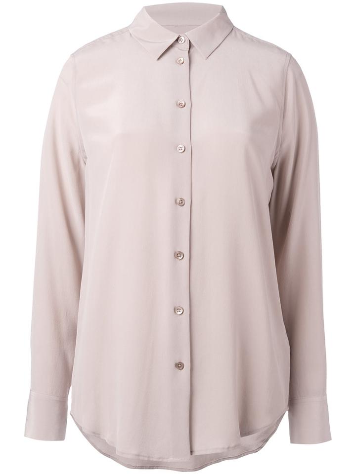 Equipment - Classic Shirt - Women - Silk - S, Women's, Pink/purple, Silk