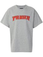 Paura Logo Print T-shirt - Grey