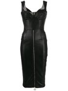 Elisabetta Franchi Contrast Panel Fitted Dress - Black