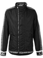 Dolce & Gabbana - Word Trim Jacket - Men - Leather/nylon/polyester - 56, Black, Leather/nylon/polyester