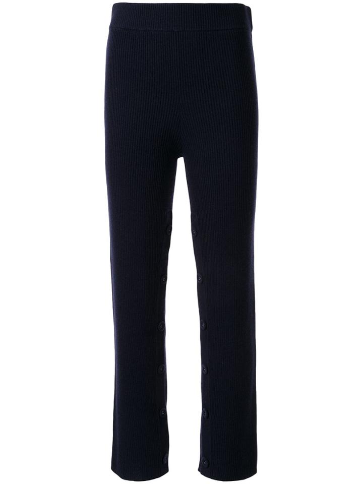 Christopher Esber High-rise Knitted Trousers - Blue
