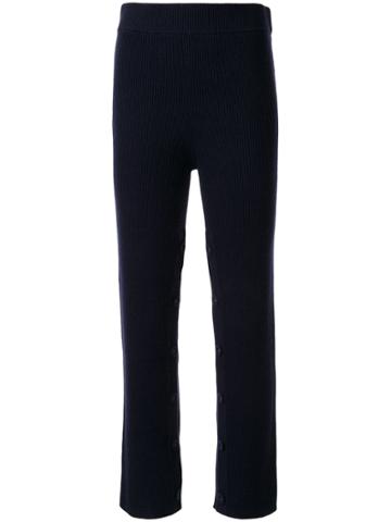 Christopher Esber High-rise Knitted Trousers - Blue
