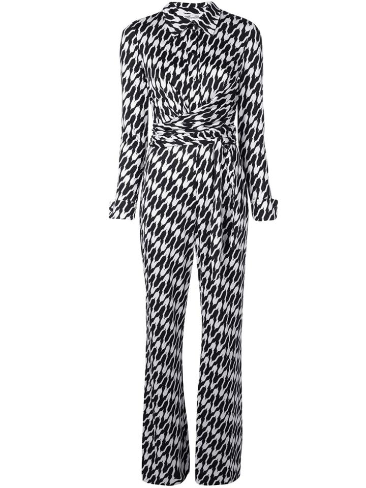 Diane Von Furstenberg Michele Silk Jumpsuit - Black
