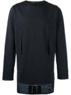 Y-3 Layered Sweatshirt, Men's, Size: Xs, Black, Cotton/polyamide/polyurethane