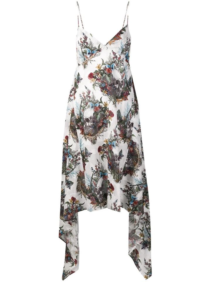 John Richmond Skull Print Dress - White