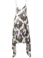 John Richmond Skull Print Dress - White