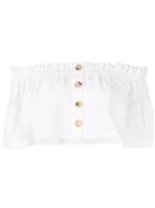 Venroy Off Shoulder Cropped Top - White