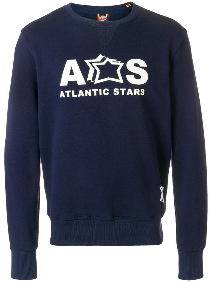 Atlantic Stars Logo Print Sweatshirt - Blue