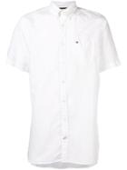 Tommy Hilfiger Logo-embroidered Button-down Shirt - White
