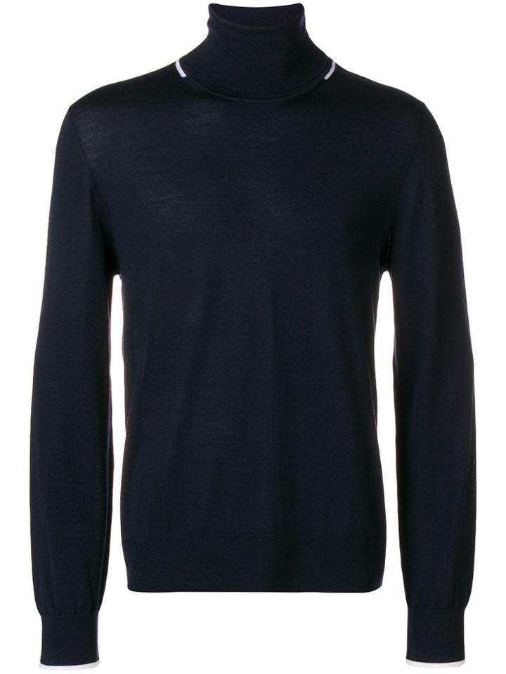 Joseph Polo-neck Jumper - Blue