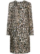 Calvin Klein 205w39nyc Leopard Print Midi Dress - Neutrals