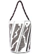 Proenza Schouler - Striped Detail Tote Bag - Women - Calf Leather - One Size, White, Calf Leather