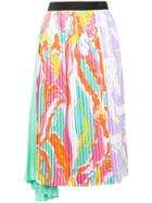 Emilio Pucci Rivera Print Pleated Mid-length Skirt - Pink