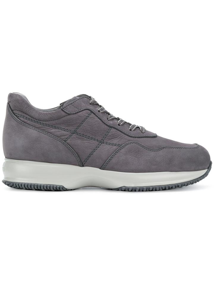 Hogan Panelled Low-top Sneakers - Grey
