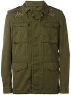 Roberto Cavalli Scorpio Embroidered Military Jacket