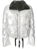 Kru Reversible Down Puffer Jacket - Silver