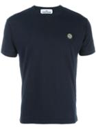 Stone Island Chest Patch T-shirt, Men's, Size: Xl, Blue, Cotton