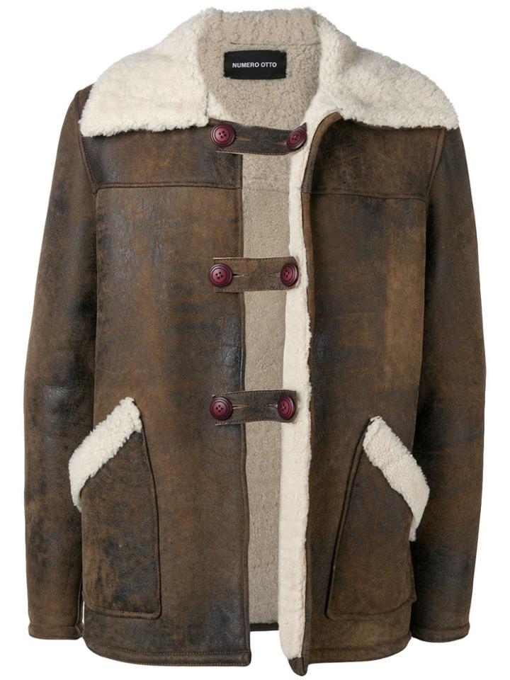 Numerootto Shearling Lining Jacket - Brown