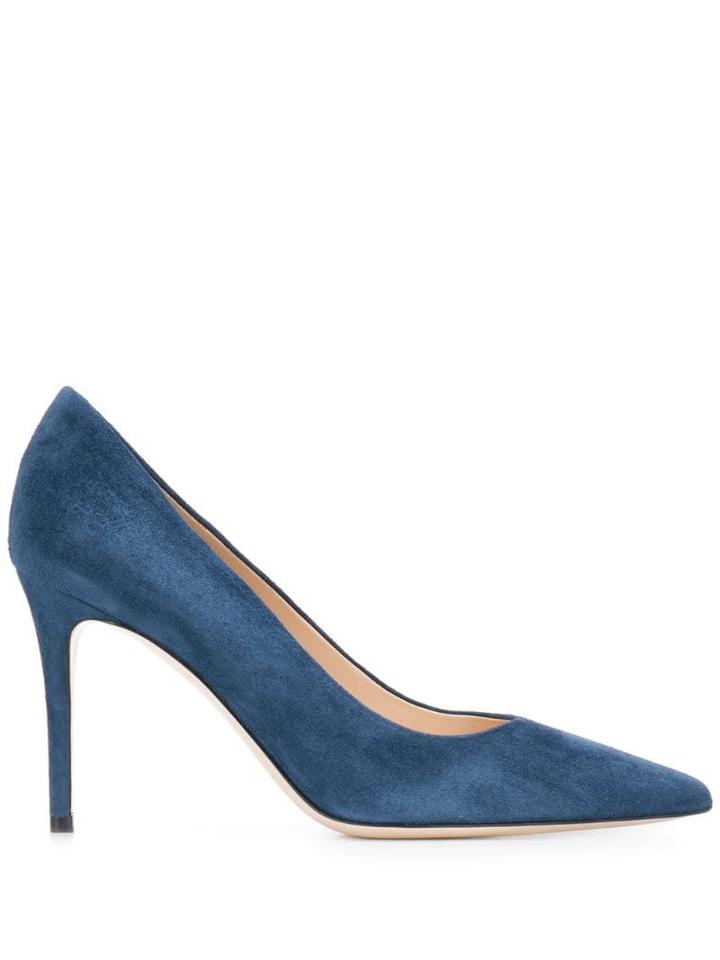 Deimille Pointed High Heel Pumps - Blue