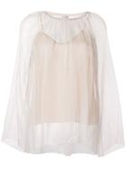 Forte Forte Sheer Layered Blouse - White