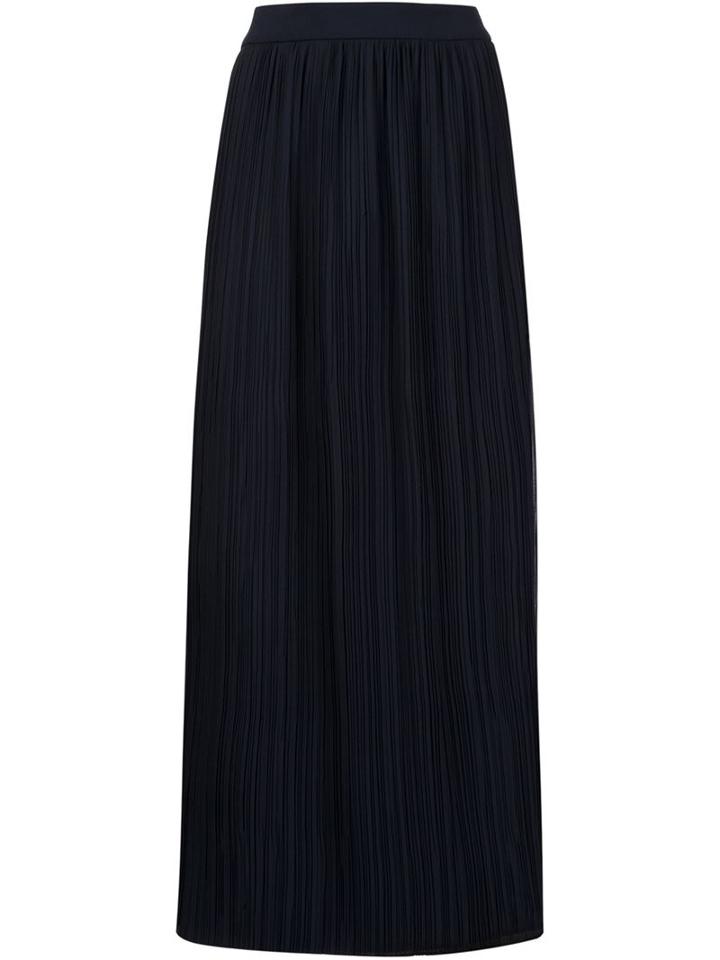 Adam Lippes Fine Pleated Wrap Skirt, Women's, Size: 4, Blue, Viscose