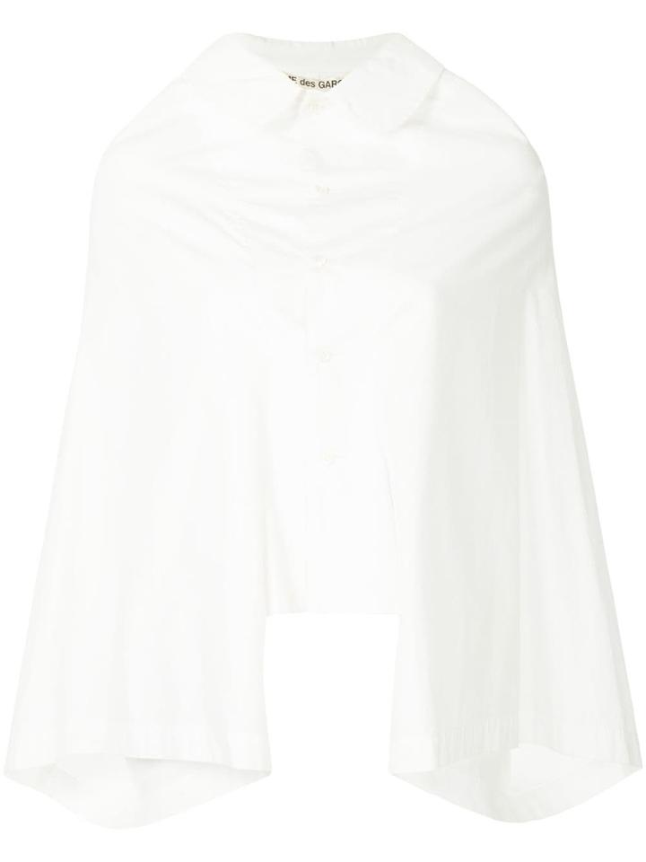 Comme Des Garçons Vintage Sleeveless Flared Shirt - White