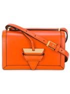 Loewe Barcelona Crossbody Bag, Women's, Yellow/orange, Calf Leather