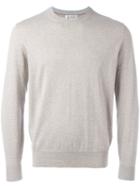 Brunello Cucinelli Ribbed Trim Sweatshirt, Men's, Size: 56, Nude/neutrals, Cotton