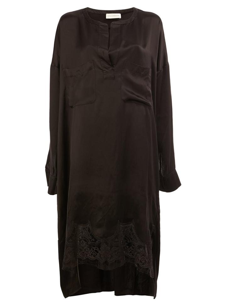 Faith Connexion Lace Hem Long Fit Blouse