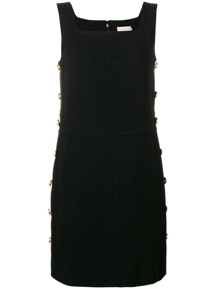 Tory Burch Side Buttons Day Dress - Black