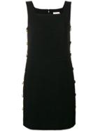Tory Burch Side Buttons Day Dress - Black