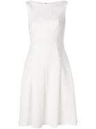 Talbot Runhof Flared Sleeveless Dress - White