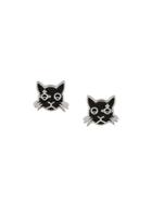 Vivienne Westwood Cat Pendant Earrings - Black