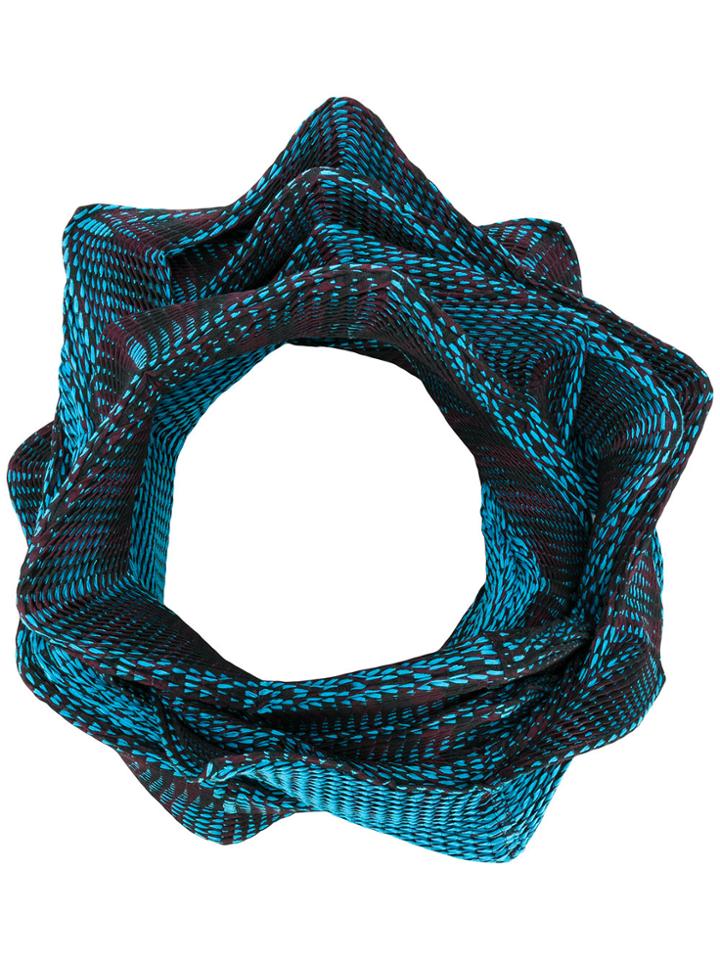 Issey Miyake Structured Scarf - Blue