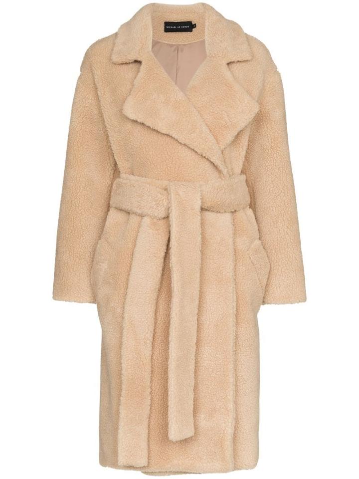 Michael Lo Sordo Fili Faux Fur Coat - Brown