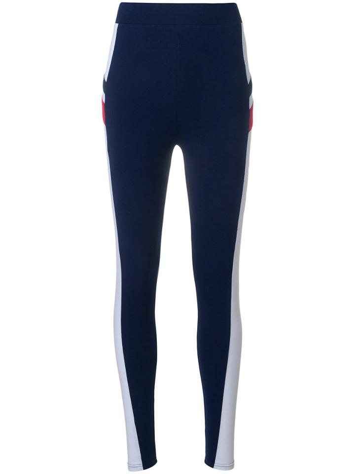 Fila Logo Print Leggings - Blue
