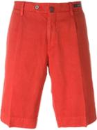 Pt01 Bermuda Shorts, Men's, Size: 48, Red, Cotton/linen/flax
