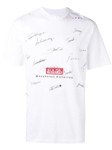 Napa Silver X Napapijri S-plata Tee - White