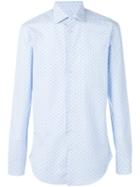Etro Stripe Dash Long Sleeve Shirt, Men's, Size: 39, Blue, Cotton