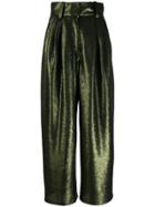 Marc Jacobs Sequin Palazzo Trousers - Green