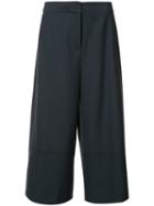 Grey Jason Wu Cropped Pants, Women's, Size: 2, Blue, Wool
