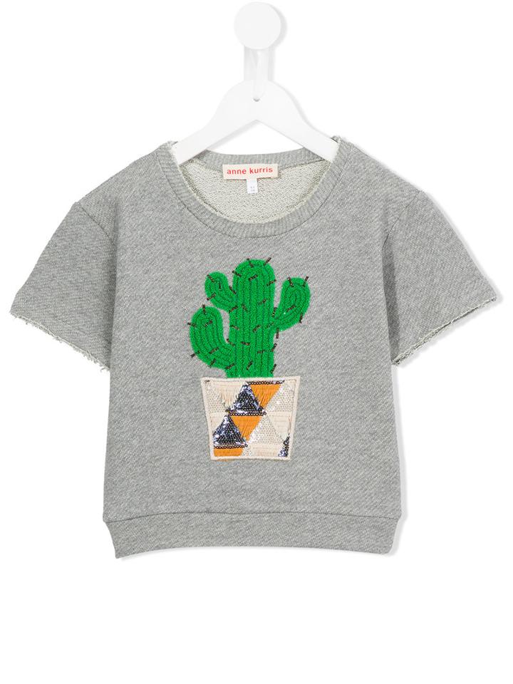 Anne Kurris Sake Cactus Sweatshirt, Girl's, Size: 8 Yrs, Grey