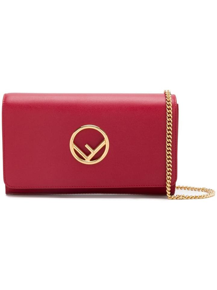 Fendi Kan I F Wallet On Chain - Red