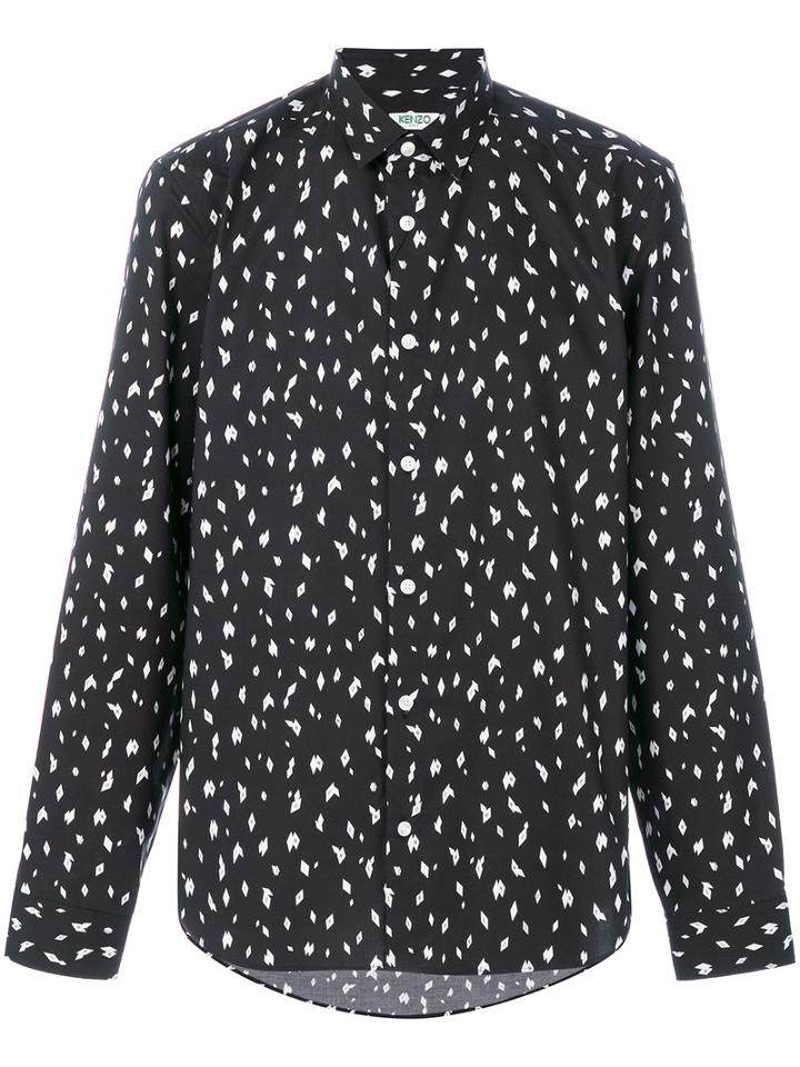 Kenzo - Diamond Print Shirt - Men - Cotton - 42, Black, Cotton