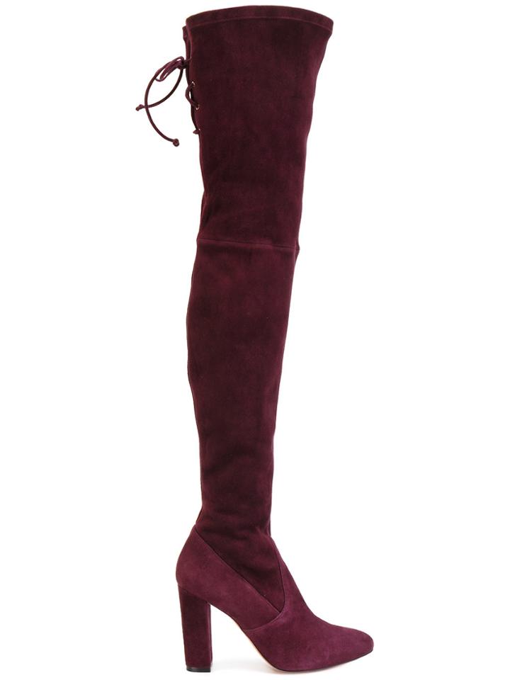 Jean-michel Cazabat Karmina Thigh High Boots - Pink & Purple